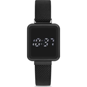 UH1SP220098 Mıknatıslı Hasır Kordon Dijital Unisex Saat