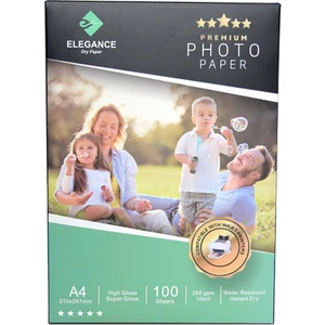 A4 (20X30CM) 260GR Premium Photo Inkjet Kağıt – Gloss (Parlak)