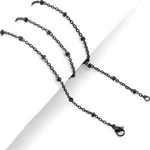 2,4 mm. 50 cm. Araları Toplu Çelik Zincir eb28