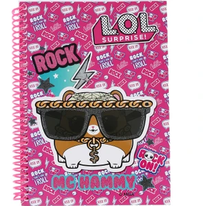 Keskin Color L.O.L. A5 80 Yaprak Kareli Spiralli Kareli KaplamalıSürprizli Defter