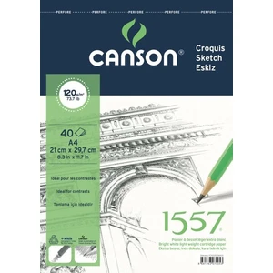 1557 Eskiz Defteri 120 Gr. Üstten Spiralli A4 40 Sayfa