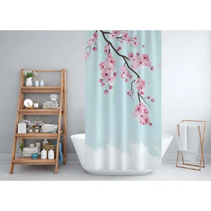 Tropik Sakura  Banyo Duş Perdesi Tek Kanat 1 x 180 x 200 cm