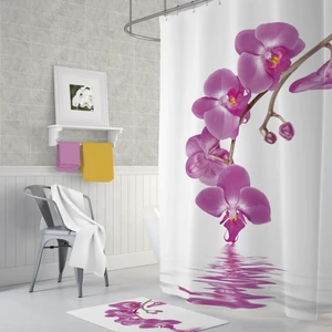 Tropik Orchid  Banyo Duş Perdesi Tek Kanat 1 x 180 x 200 cm