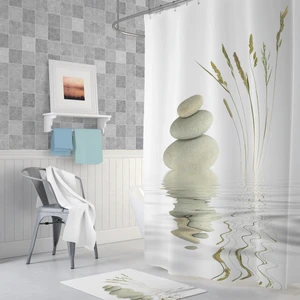 Tropik Stone And Reed Banyo Duş Perdesi Tek Kanat 1 x 180 x 200 cm