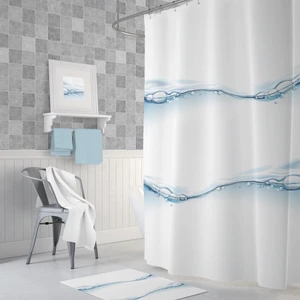 Tropik Waterdrop Banyo Duş Perdesi Tek Kanat 1 x 180 x 200 cm