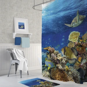 Tropik Aquarium Banyo Duş Perdesi Tek Kanat 1 x 180 x 200 cm