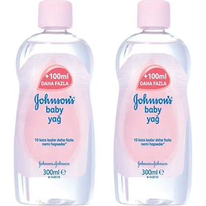 Johnson's Baby Nemlendirici Bebek Yağı Pembe 300 ml 2 Li Paket