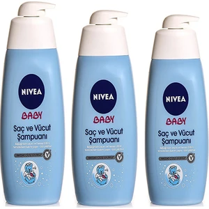 Baby Saç ve Vücut Şampuanı 500 ml 3 Lü Paket