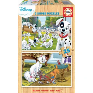 Disney Animals 2X25 Ahşap Çocuk Puzzle