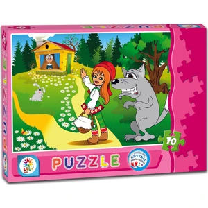 Şapkalı Kız 70 Parça Puzzle