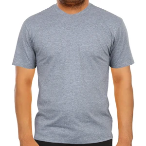 Sıfır Yaka Bisiklet Yaka Gri T-Shirt İş Tshirt