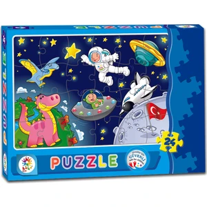 Astronot 24 Parça Çocuk Puzzle