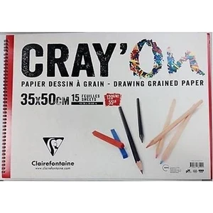 Cray'on Çizim Blok 35X50 cm Eskiz Çizim Resim Defteri 120 Gr. 15 Yaprak