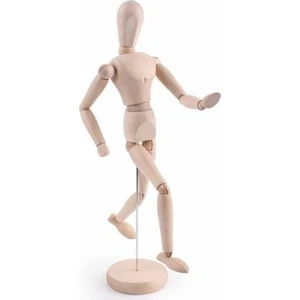 Ahşap Model Mankeni Insan Figürü 30 Cm.
