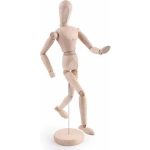 Ahşap Model Mankeni Insan Figürü 20 Cm.