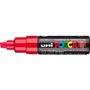 Posca Pc-8k Boyama Markörü 8 mm Kesik Uç Kırmızı