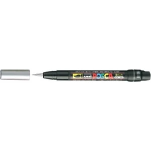 Posca PCF-350 Boyama Markörü 1-10 mm Fırça Uç Metalik Gümüş