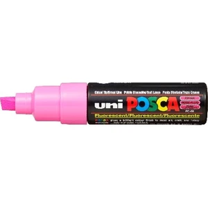 Posca Pc-8k Boyama Markörü 8 mm Kesik Uç Floresan Pembe