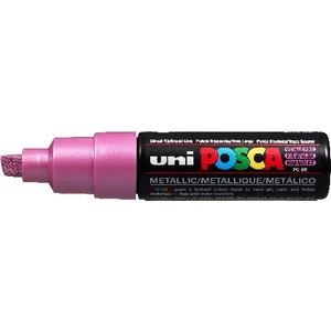 Posca Pc-8k Boyama Markörü 8 mm Kesik Uç Metalik Pembe