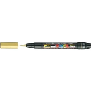 Posca PCF-350 Boyama Markörü 1-10 mm Fırça Uç Metalik Altın