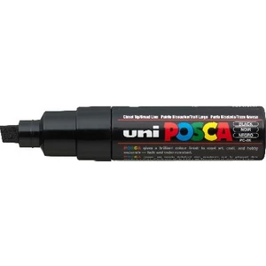 Posca Pc-8k Boyama Markörü 8 mm Kesik Uç Siyah