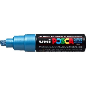 Posca Pc-8k Boyama Markörü 8 mm Kesik Uç Metalik Mavi