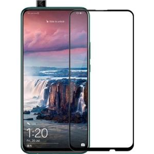 Huawei Y9 Prime 2019 Tam Kaplayan Temperli Cam Ekran Koruyucu Siyah