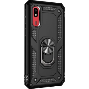 Samsung Galaxy A2 Core Kılıf Military Ring Holder Siyah