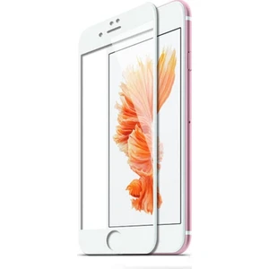 Apple iPhone 7 Plus Tam Kaplayan 5D Ekran Koruyucu Cam Beyaz