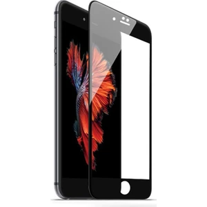Apple iPhone 8 Plus Tam Kaplayan 5D Ekran Koruyucu Cam Siyah