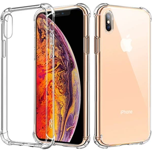 Apple iPhone XS Max Ultra İnce Antishock Premium Şeffaf Silikon Kılıf Airbag Arka Kapak