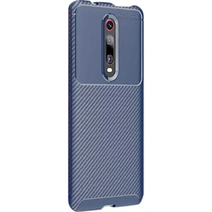 Xiaomi Redmi K20 Kılıf Negro Karbon Dizayn Silikon Lacivert