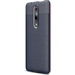 Xiaomi Redmi K20 Kılıf Niss Silikon Deri Görünümlü Lacivert