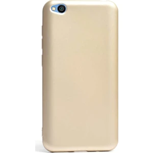 Xiaomi Redmi Go Kılıf Premier Silikon Esnek Koruma + Nano Glass Gold