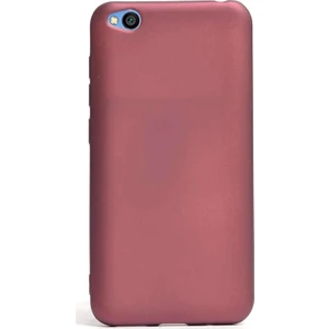 Xiaomi Redmi Go Kılıf Premier Silikon Esnek Koruma + Nano Glass Mürdüm
