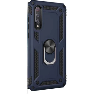 Xiaomi Mi 9 Kılıf Çift Katmanlı Tank Yüzüklü Mıknatıslı Vega Kapak Lacivert