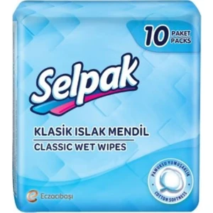 Klasik Islak Cep Mendil - 10’lu