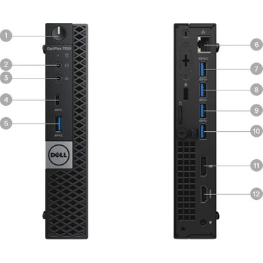 Dell Optiplex 7050MFF Intel Core i5 7500 8GB 500GB Freedos Fiyatı