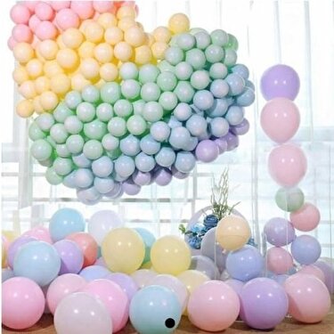 balon evi makaron pastel soft balon 100 lu fiyati