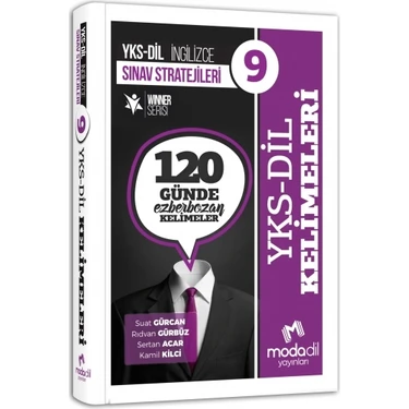 Modadil Yayınları Modadil YKS-DİL İngilizce Sınav Stratejileri 9 - 120 Günde Ezberbozan Kelimeler