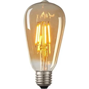 Cata CT-4284 6W E27 Amber Rustik LED Ampul 4'lü