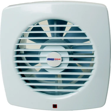 Eraplast 150 Lik Banyo ve Tuvalet Aspiratör 15 cm Boru Çapı 205mm x 205mm Kolay Montaj
