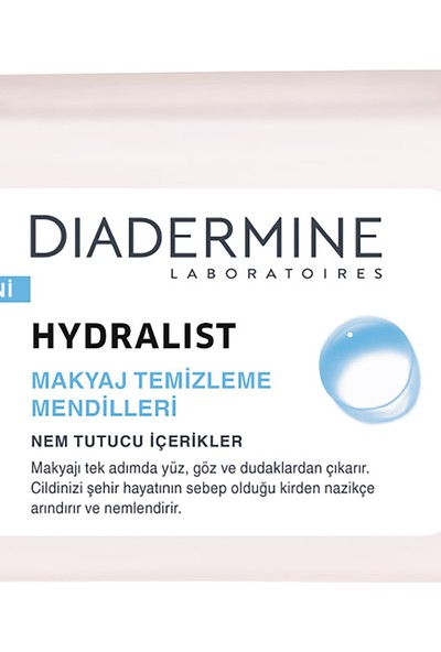 Diadermine Hydralist Makyaj Temizleme Mendilleri 25 Adet