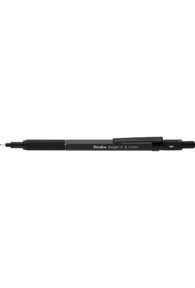 Scrikss Versatil Kalem Metal Graph-X 0.7Mm M.Siyah