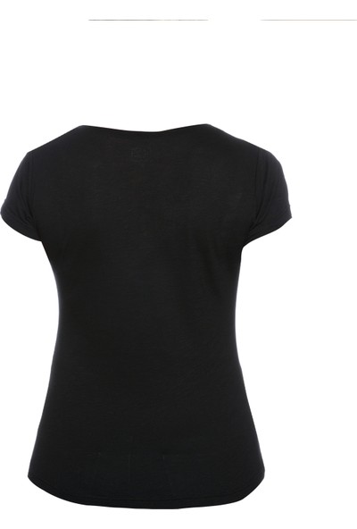 Fit21 Siyah Basic Kısa Kollu T-Shirt