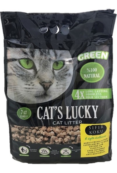 Cat's Lucky Green Doğal Kedi Kumu 7 l (2,3 kg)