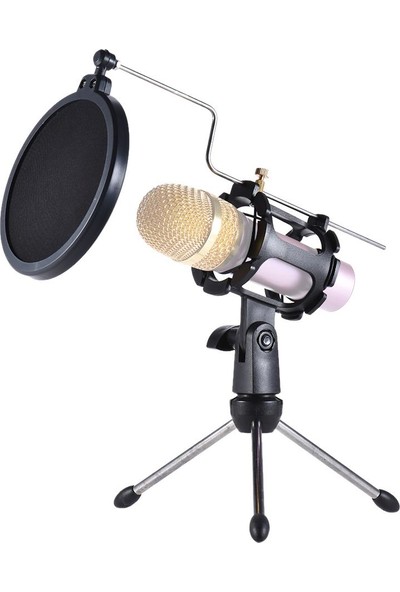KingMa Pop Shield Masa Üstü Mikrofon Standı Tripod Ayaklı