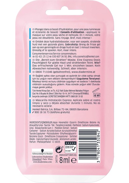 Hydralist Express Hydration - Get Ready To Glow Cilt Maskesi 8 Ml