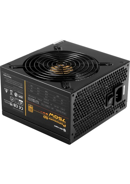 High Power 750W 80+ Gold Performance GD Aktif PFC Güç Kaynağı (HP1-J750GD-F12S)