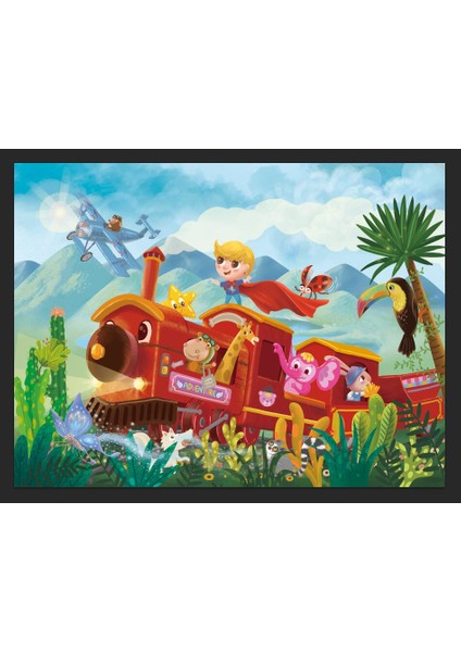 Küçük Tren / 24 Parça Ahşap Puzzle